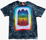 Jade Cicada Tie Dyed Shirt (Blackout Rainbow)