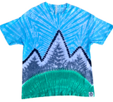 Tie Dyed Mountain Landscape Shirt