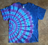 Tie Dyed Blue and Purple Peacock - Lively Vibes