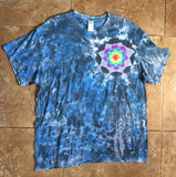 Tie Dyed Blue and Black Pocket Mandala - Lively Vibes