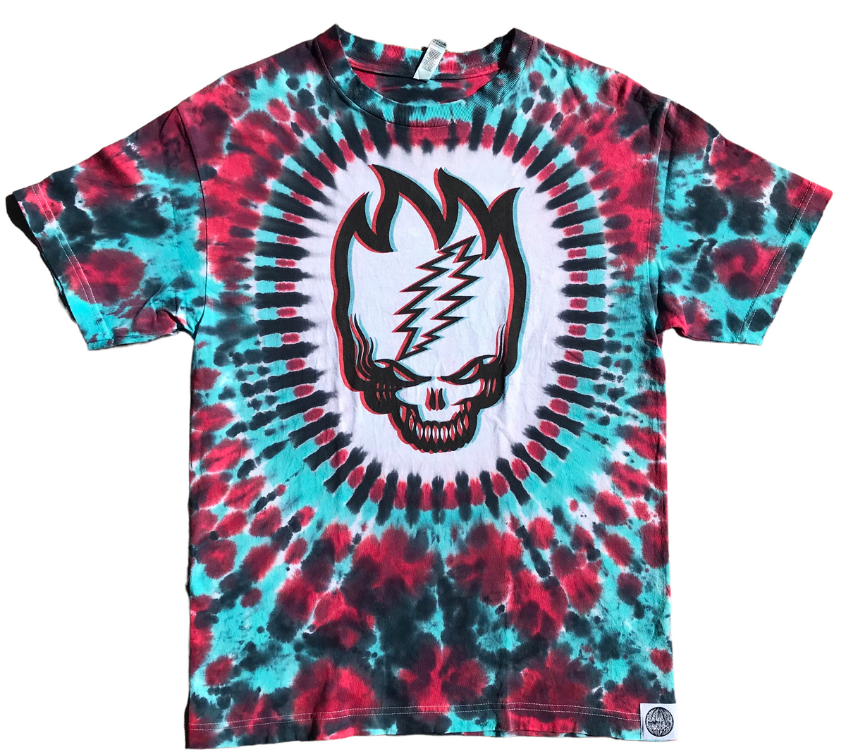 tie dye spitfire shirt