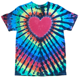 Rainbow Heart Tie Dyed Shirt