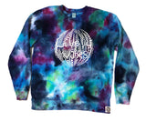 Lively Vibes Logo Ice Dye Pullover Sweater (size large)