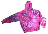 Purple Ice Dye Spiral Hoodie (size XL)