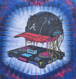 DB ATL Tie Dyed Shirt (Blue w/ Circles)