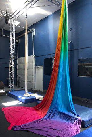 15 Yard Rainbow Tie-Dye Aerial Silk