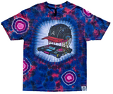 DB ATL Tie Dyed Shirt (Blue w/ Circles)
