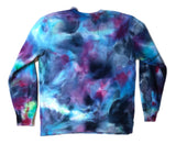 Lively Vibes Logo Ice Dye Pullover Sweater (size large)