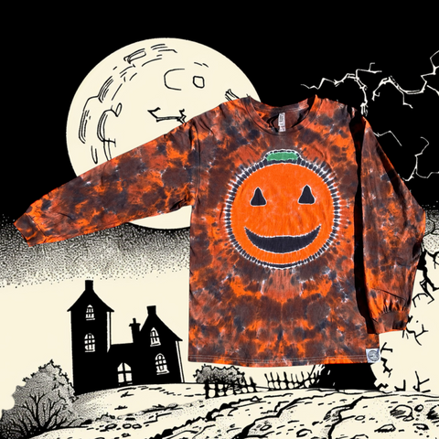 Pumpkin Long Sleeve Tie Dye