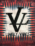Lively Vibes Tie Dyed Shirt (size medium)