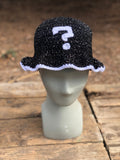 Black and White Sparkle ? Crochet Bucket Hat