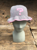 Grey and Pink ? Crochet Bucket Hat