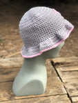Grey and Pink ? Crochet Bucket Hat