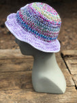 Rainbow and Purple ? Crochet Bucket Hat