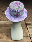 Rainbow and Purple ? Crochet Bucket Hat