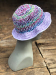 Rainbow and Purple ? Crochet Bucket Hat