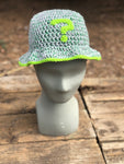 Grey and Green ? Crochet Bucket Hat