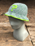 Grey and Green ? Crochet Bucket Hat