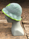 Grey and Green ? Crochet Bucket Hat
