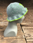 Grey and Green ? Crochet Bucket Hat