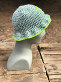 Grey and Green ? Crochet Bucket Hat