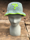 Grey and Green ? Crochet Bucket Hat