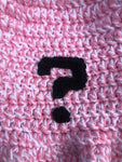 Pink, Black, & White Fluffy ? Crochet Bucket Hat