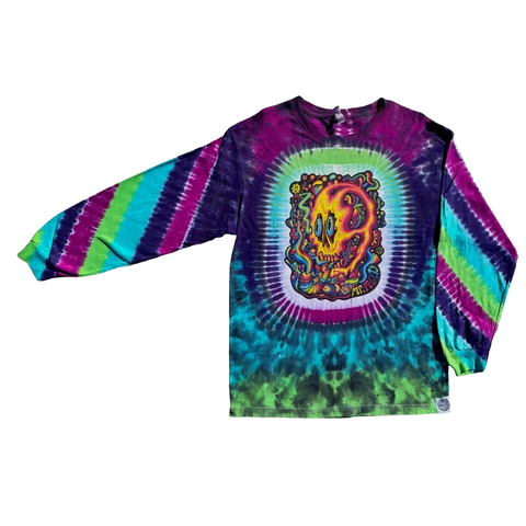 Smoke All Day Laugh All Night Tie Dyed Long Sleeve