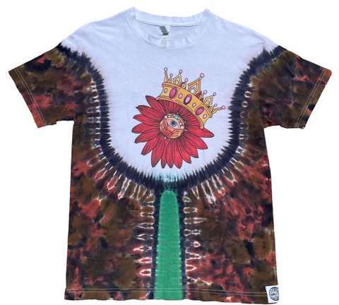 Red Daisy Tie Dyed Shirt