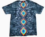 Jade Cicada Tie Dyed Shirt (Blackout Rainbow)