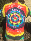 Rainbow/Black Mandala Tie Dyed Shirt - Lively Vibes