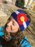 Colorado Flag Crocheted Headband/Earwarmer - Lively Vibes