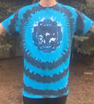 Blue Geometric Tie Dyed Tipper Shirt - Lively Vibes