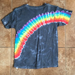 Black Shoulder Rainbow Tie Dyed Shirt - Lively Vibes