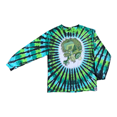 Tipped Tie Dyed Long Sleeve (Neon)