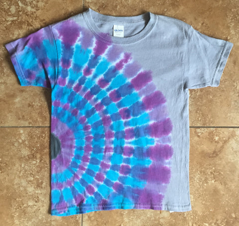 Purp and Blue Peacock Tie Dyed Shirt - Lively Vibes