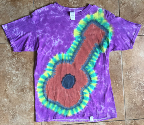 Guitar Tie Dyed Shirt - Lively Vibes