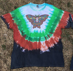 Luna Moth Tie Dyed Shirt - Lively Vibes