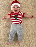 Holiday Dancing Bear Hat and Onesie Set