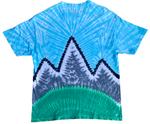 Tie Dyed Mountain Landscape Shirt