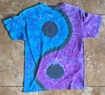 Purp and Blue Yin and Yang Tie Dyed Shirt - Lively Vibes