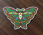 Luna Moth Sticker - Lively Vibes