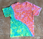 Pink and Green Half Tie Dyed Shirt - Lively Vibes