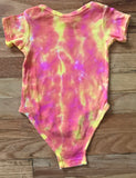 Pink Heart Tie Dyed Baby Suit