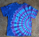 Tie Dyed Blue and Purple Peacock - Lively Vibes