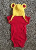 Red and Yellow Baby Onesie and Hat Set - Lively Vibes